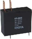 Black Kt-520 Heat Resistant High Efficiency Electrical 2 Pin Automotive Relays