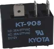 Kt-908 हीट रेसिस्टेंट हाई एफिशिएंसी 20 और 30 एम्पीयर इलेक्ट्रिकल ऑटोमोटिव रिले 