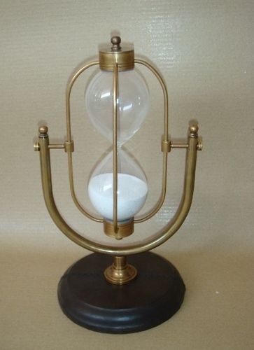 Antique Sand Timers - Premium Quality Glass and Wood, 30-minute Mechanical Timing Mechanism - Classic Design and Expert Craftsmanship