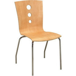 White Wooden Cafe Chair