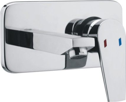 Brass Wall Mounted Single Lever Basin Mixer