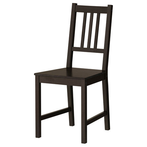 Brown Armless Polished Chair