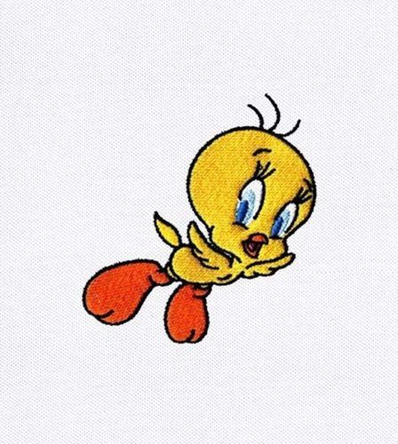 Cute Little Yellow Tweety Bird Embroidery Design Service