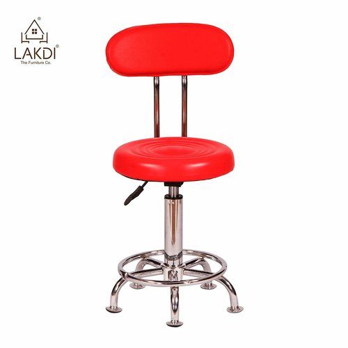 Leather Metal Bar Stool Chair