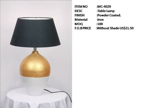 Powder Coated Table Lamps