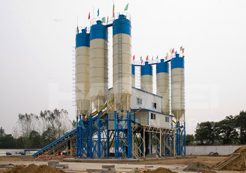 Semi-Automatic Modular Concrete Mixing Plant