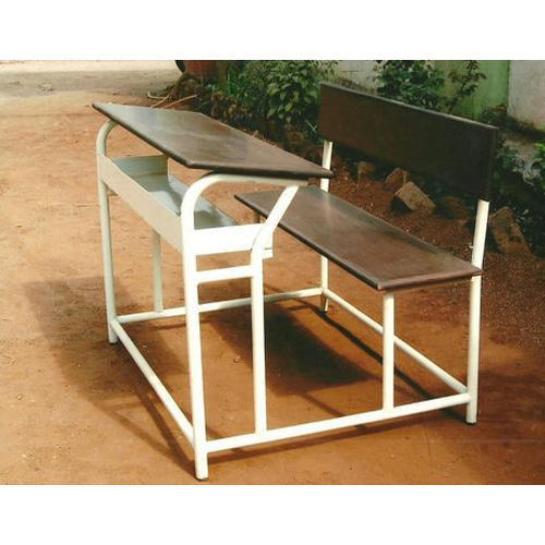 Metal And Wooden School Bench Design: Board