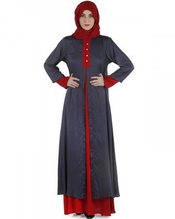 Double Layered Abaya Dress 