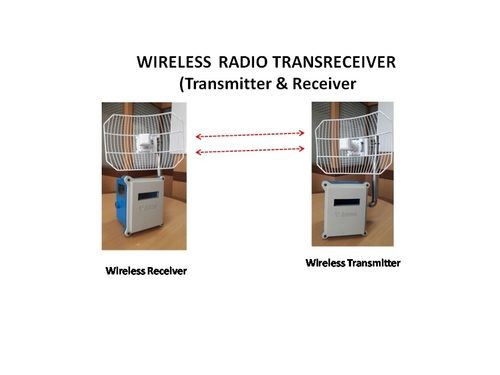  वायरलेस रेडियो ट्रांसीवर (ट्रांसमीटर और रिसीवर) पावर: 24Vdc Ampere (Amp) 