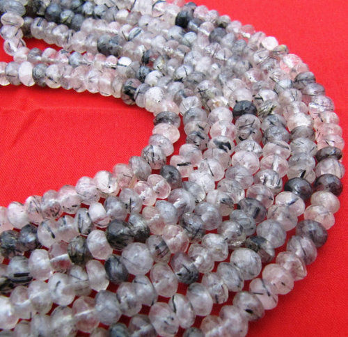 Black Color Rutile Beads