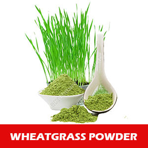 White & Black Natural Wheatgrass Powder