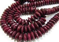 Red Natural Ruby German Cut Beads