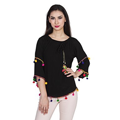 Summer Rayon Crape Fancy Top