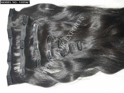 Clip On Indian Human Hair Extension