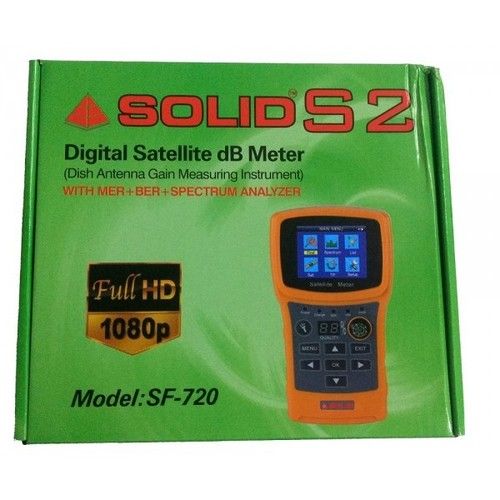 Plastic Rechargeable Digital Satellite Db Meter With Torch