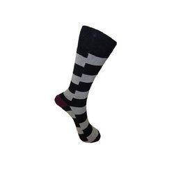 Printed Flat Knit Cotton Socks