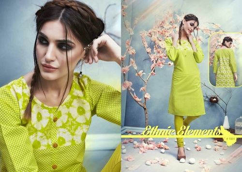 Breathable Long Sleeves Ladies Kurtis