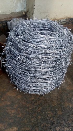 Barbed Wire - Iron Material | Sharp Edges for Boundary Marking, Advanced Manufacturing Technology