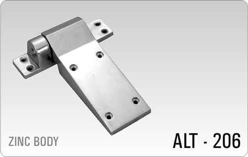 ऑफ व्हाइट एंड ब्लैक कोल्ड रूम लॉक हिंज - जिंक बॉडी (क्रोम फिनिश)