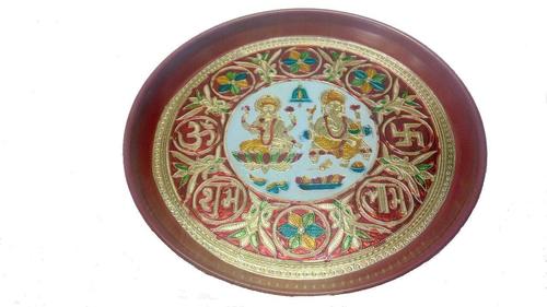 Red Indian Craftio Decorative Diwali Thali