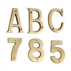 Brass Alphabets And Numerals