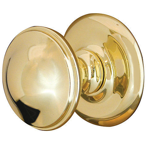 Tempered Glass Centre Door Knob 76Mm