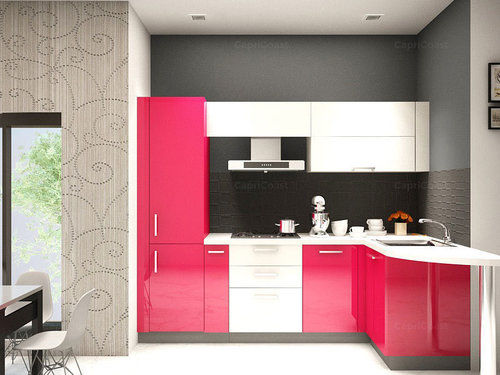 L-Shaped Modular Kitchen