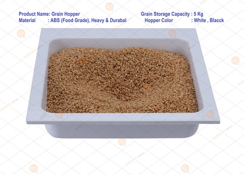 Plastic Grain Hoppers Capacity: 5 Kg Grinding Capacit Kilogram(Kg)