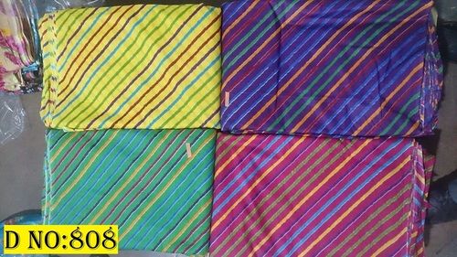 Stripes Printed Cotton Cambric Fabric