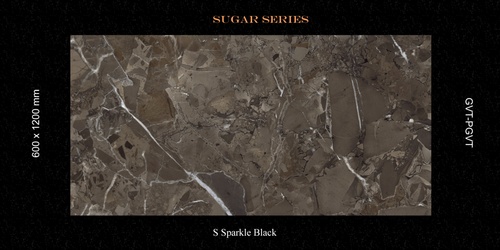 Sugar Series 3 S Sparkle Black Size: 600X1200