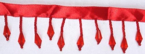 Red Beaded Fringe