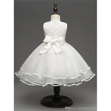 Sleeveless White Color Girls Frock Age Group: Custom