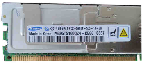 4GB PC-2 5300 ECC FBDIMM RAM for HP IBM SUN & Dell Server