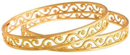 White Austrian Diamond One Gram Gold Plated Designer Bangle Set for Girls and Women