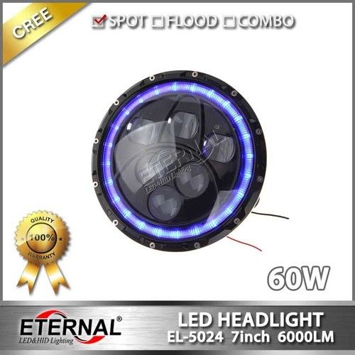 7 in 60W Round LED Headlight