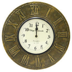 Brass Analoge Wall Clock