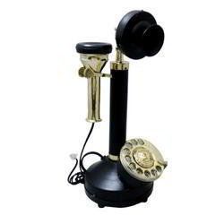 Brass Land Line Phone Black Color