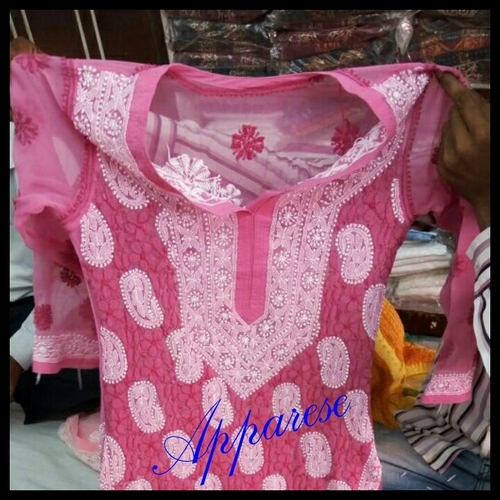 Multiple Colours Chikankari Kurti