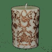 Designer Carved Pillar Candle
