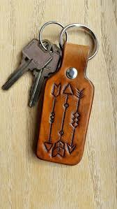 Leather keychain