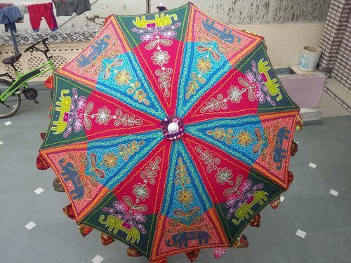 Multicolor Rajasthani Beach Umbrellas