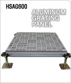 Blue & Green Aluminum Grating Panel