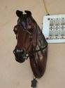 Leather Horse Head Statue