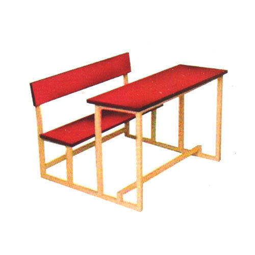 Two Seat Wood School Desk