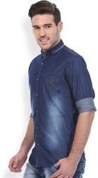 Mens Denim Shirts - Superior Quality Fabric, Trendy Look for Parties | Stylish Design for Male Wearers