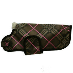 barbour tartan dog coat pink