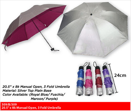 Highly Durability 309/B/309 - 3 Fold Umbrella