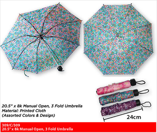 Highly Durability 309/C/309 - 3 Fold Umbrella