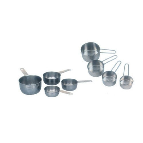 Silver 4Pcs Measuring Cup Set