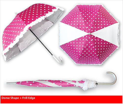 Dome Shape + Frill Edge Custom Made Umbrella